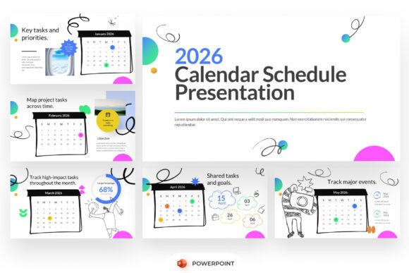 Calendar Schedule Infographic PowerPoint