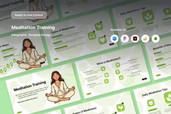 Calm Lifestyle Meditation Infographic: A Visual Toolkit for Mindful Living