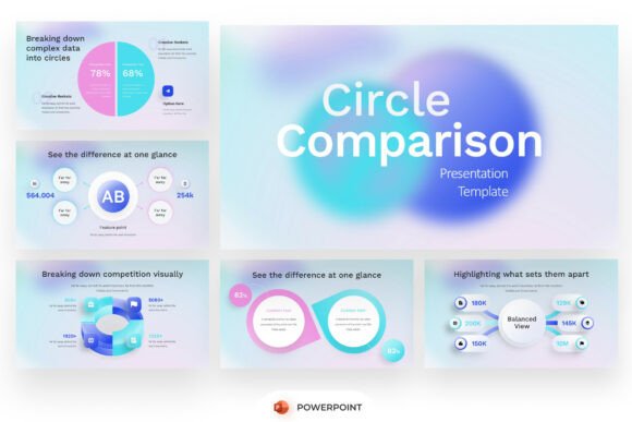 Circle Comparison Infographic PowerPoint