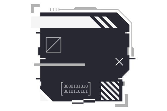 Cyberpunk Infographic Box Elements: Futuristic Data Design for Modern Communication
