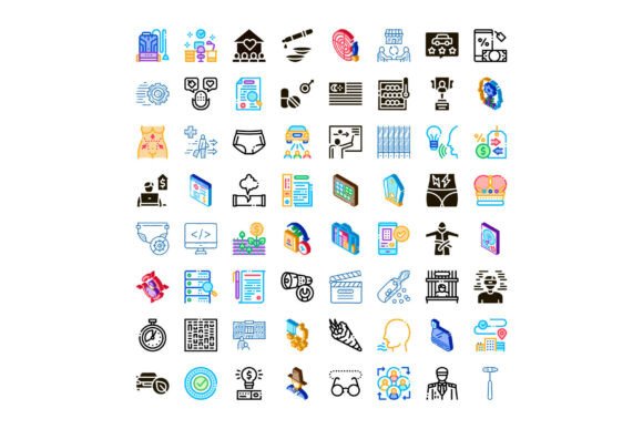 Diverse Business Infographic Icons Illus