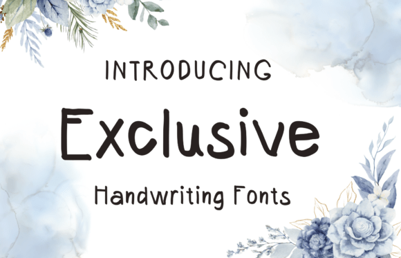 Exclusive Font: A Refined Handwritten Typeface for Professional Clarity