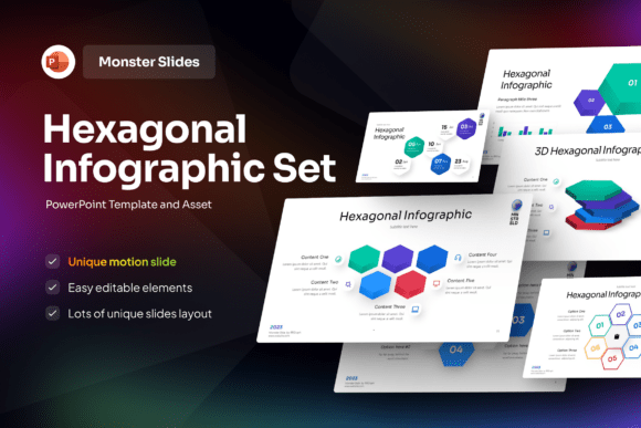 Hexagonal Infographic PowerPoint Template
