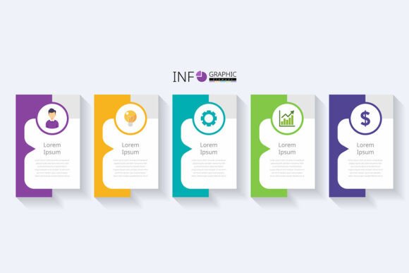 Modern 5-Step Business Infographic Template