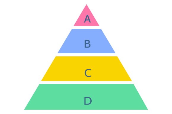 Pyramid Chart Infographic Color Template
