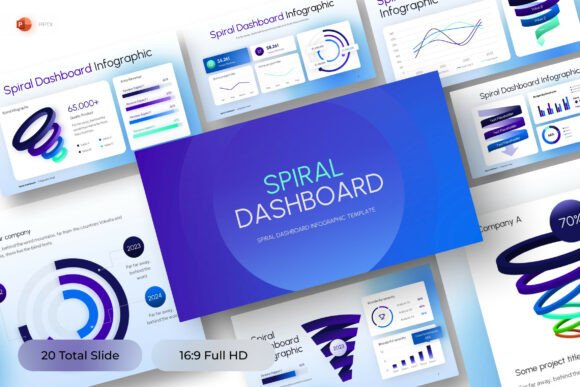 Spiral Infographic PowerPoint Template: Visualize Growth, Process, and Progress with Clarity