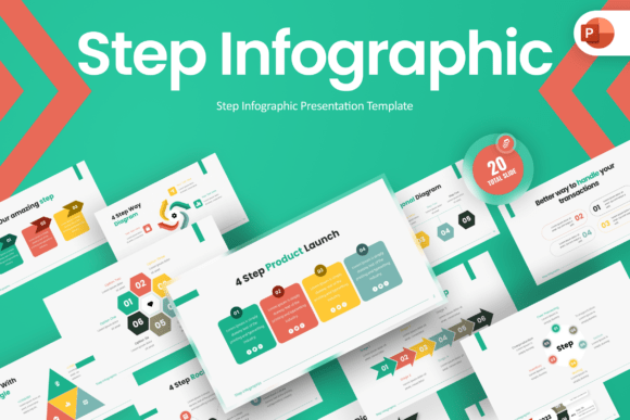 Step Infographic PowerPoint Template: A Practical Choice for Clear Process Visualization